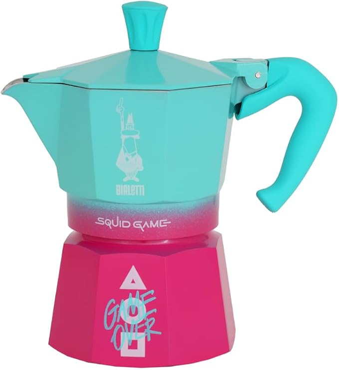 Bialetti Moka Express Squid Game©: Iconic Stovetop Espresso Maker, Moka Pot, Italian Coffee Maker, 3 Espresso Shots (4.3 oz - 130 ml), Aluminum - Image 5