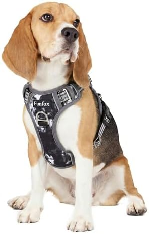 Funfox Dog Harness Medium Sized Dog, No Pull Pet Vest with Front Clip by MyFUNFOX