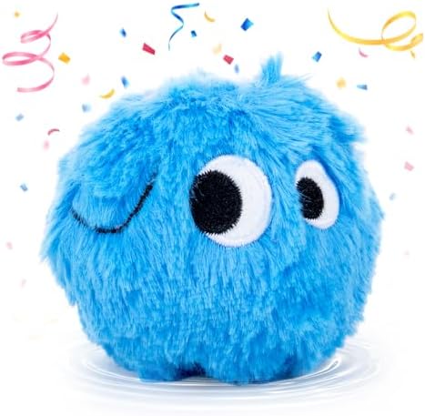 lilfrd Squeaky Spiky Dog Ball, Plush Bouncy Toys for Small Medium Dogs by Lilfrd