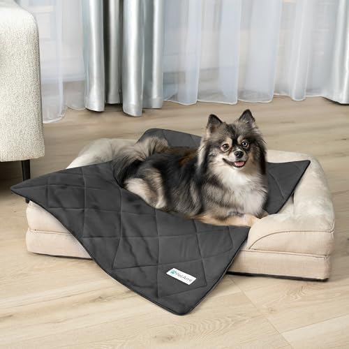 PetAmi Cooling Dog Blanket Lightweight Soft for Small Pet Cat, 24x32, Grey - Image 2