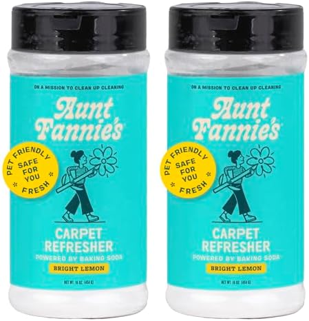 Aunt Fannie's Carpet Refresher Deodorizer, Bright Lemon, 16 oz, Pack of 2 by AuntFannies