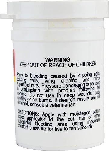 Miracle Care Kwik Stop Styptic Powder for Dogs, Cats and Birds, 0.5 Ounce, Fast Acting Blood Stop Powder with Pain Relieving Benzocaine (Pack of 6) - Image 6