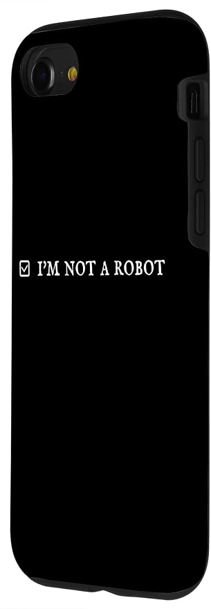 I'm Not a Robot. Prove Human by Captcha Funny Robotics AI Case for iPhone SE (2020) / 7/8 - Image 2