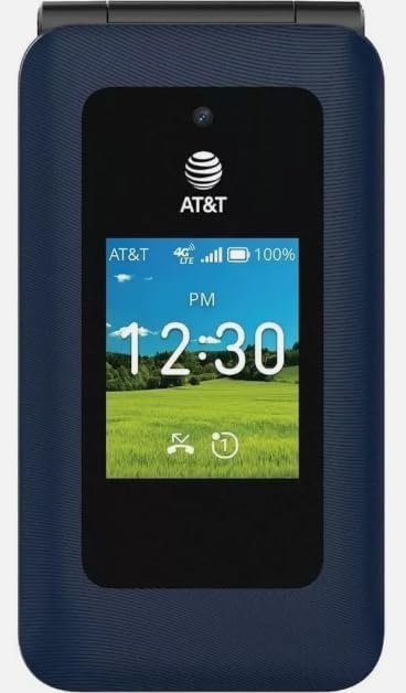 AT&T Cingular Flex 2 Smart Flip, 4GB, Unlocked Phone (Classic Navy) by ATT