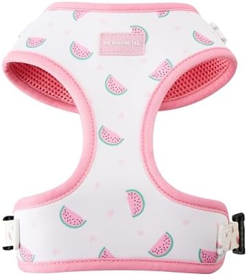 Wagging Tail Premium No Pull Dog Harness - Adjustable, Soft, Cute Dog Vest for Medium, Large & Small Dogs (Watermelons, Large) by TheWaggingTail