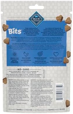 Blue Buffalo Blue Bits Natural Soft-Moist Training Dog Treats, Chicken Recipe 4-oz Bag (Pack of 2) - Image 3