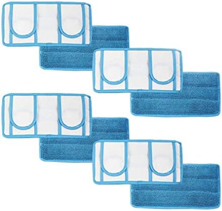 Microfiber Reusable Mop Pad | Durable Machine Washable Floor Cleaning Pads | Swiffer Compatible Dry Mop Pads (4 Pack) by OldHomeKitchen