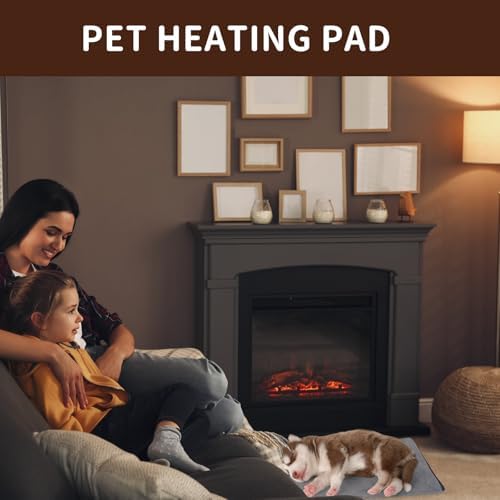Pet Heating Pad for Cats and Dogs, cat House Heated Cat Bed, Auto Temperature Control, Waterproof, Electric, 20 x 16 Inch - Image 6