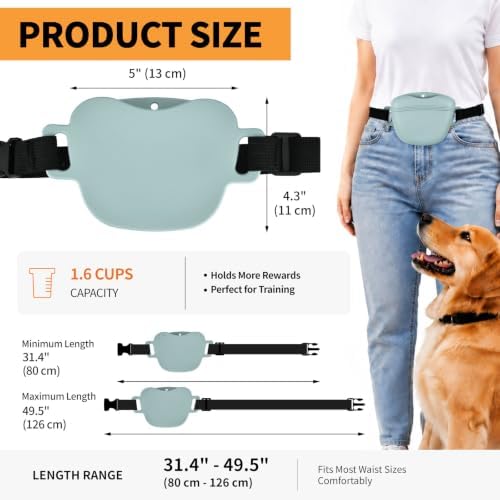 Silicone Dog Treat Pouch with Training Clicker - Image 3
