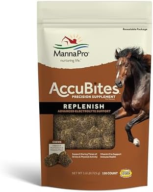Manna Pro AccuBites Replenish Supplement, Horse Electrolyte Support, 1.6 lb by MannaPro