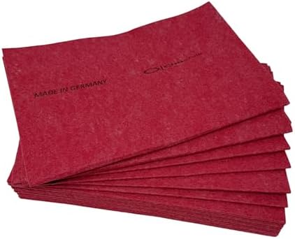 10 Pack Extra Large Original German Shammy Cloths Chamois Towels Super Absorbent for Pets, Parenting Tool Cleaning for Home and Commercial Use Wholesale Bulk (Red) by Unknown