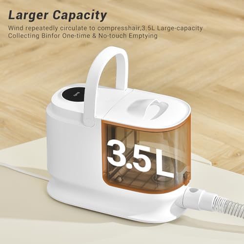 Bunfly Dog Grooming Kit & Dog Hair Vacuum, 3.5L Capacity Pet Grooming Vacuum with 13000kpa Strong Suction 99% Pet Hair,17 Tools Shedding Pet Hair, Home Cleaning -White - Image 6