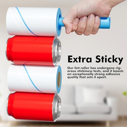 Lint Rollers for Pet Hair Extra Sticky, 1200 Sheets Mega Value Set Lint Rollers for Pet Hair Removal, Dog and Cat Lint Remover for Clothes, Furniture, Carpet - Image 6