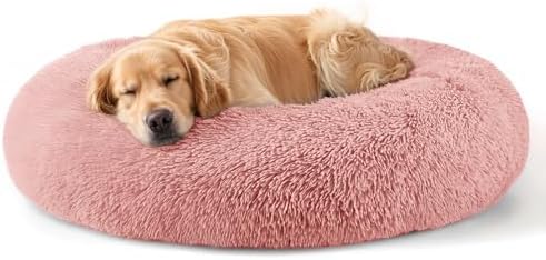 Dog Beds Large Sized Dog and Cats, 32in Pet Beds for Large Pet (Pink) by Hoewina