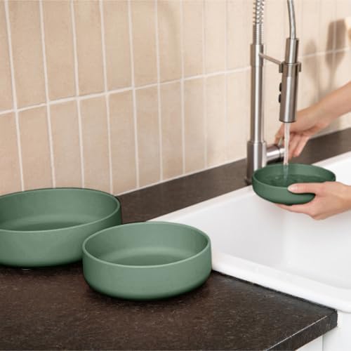 The Perfect Dish - Silicone Dog Bowl for Food & Water, 7.5"x2.25"-Spruce - Image 3