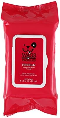Wags & Wiggles Multipurpose Dog Wipes, Fresh Strawberry, 100 Count, 12-Pk - Image 2