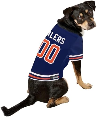 Pets First NHL Hockey Edmonton Oilers Mesh Jersey for Dogs & Cats, Size X-Small, Licensed Dog Jersey with Your Favorite Hockey Team - Image 3