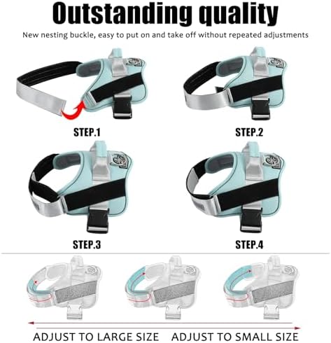 Bolux Dog Harness, No-Pull Reflective Dog Vest, Breathable Adjustable Pet Harness with Handle for Outdoor Walking - No More Pulling, Tugging or Choking - Image 3