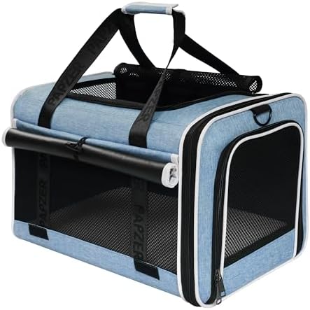 Cat Carrier for Travel, Soft-Sided, Top Loading, Privacy Curtain, to 20 lbs by Comfortforyourpets