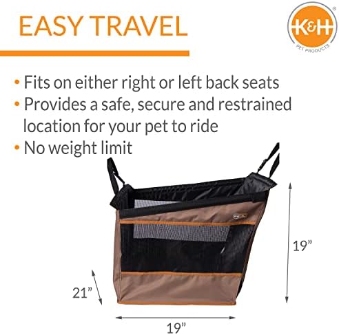 K&H Buckle N Go Dog Car Seat for Medium to Large Pets, 21 X 19 X 19in - Image 2