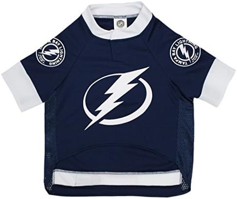 Pets First NHL Tampa Bay Lightning Jersey for Dogs & Cats, Large. - Let Your Pet Be A Real NHL Fan! - Image 2