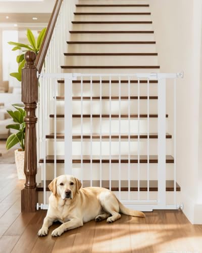 InnoTruth 29.6-39.1 in Wide x 35.5 in High Extra Tall Baby Gate, White by InnoTruth