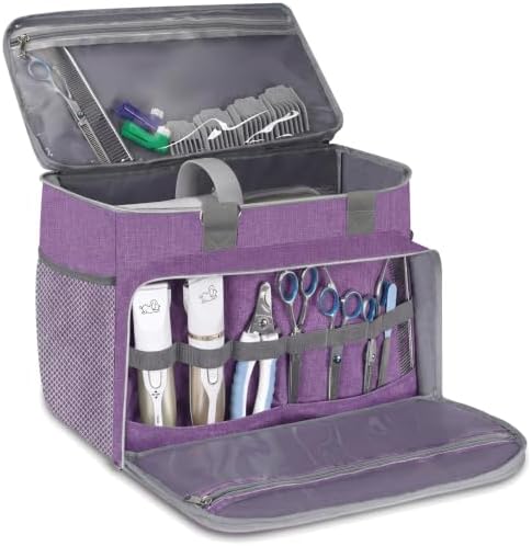 Dog Cat Grooming Bag for Vacuum,Scissors,Dog Grooming Kit Supplies by Becivi