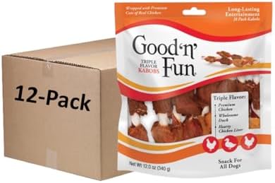 Good'N'Fun Triple Flavored Rawhide Kabobs for Dogs by GoodNFun