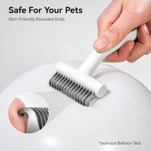 aumuca Undercoat Rake for Dogs, Deshedding & Dematting Comb for Cats, Horse - Image 6