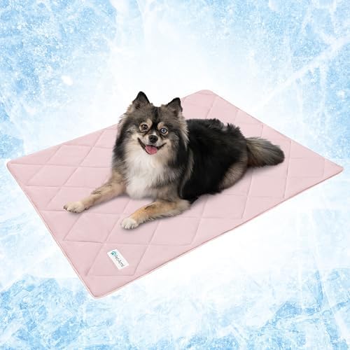 PetAmi Cooling Dog Blanket Small Lightweight Summer for Pet Cat 24x32, Pink by PetAmi