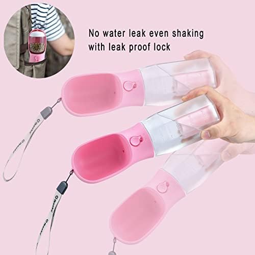 Cibaabo Dog Water Bottle with Food Container & Poop Bag Holder & Filter - Image 5