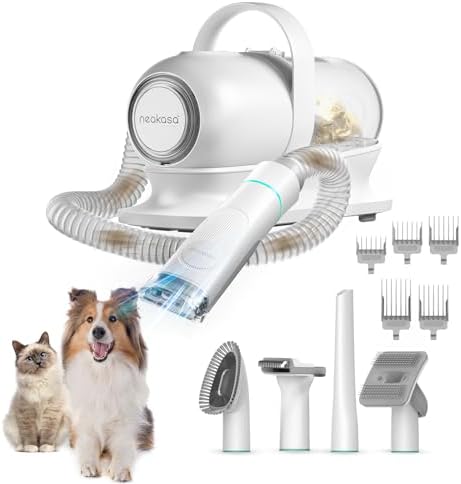 Neakasa P1 Pro Pet Grooming Vacuum Suction 99% Pet Hair, Dog Grooming Kit with 5 Professional Grooming Shedding Tools for Dogs Cats and Other Animals by Neakasa