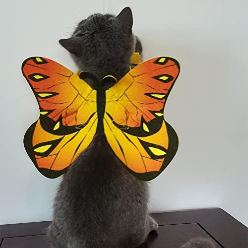 Cat Dog Butterfly Costume Wings for Halloween Party Decoration, Halloween Dog Cat Costume, Puppy Cat Dress Up Accessories - Image 2