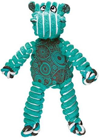 Kong Floppy Knots Rope and Plush Dog Toy, Hippo, Small/Medium by KONG