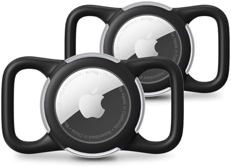 Waterproof AirTag Holder for Dog Collar, Soft Slide-On Dog AirTag Holder by WhoseID