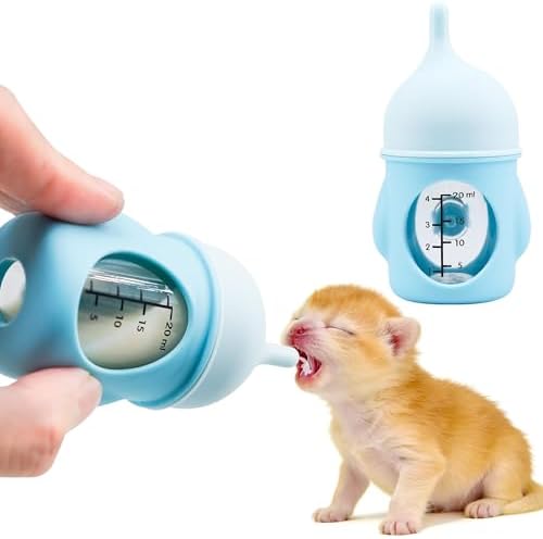 Puppy Bottles for Nursing，Kitten Bottles for Nursing，Pet Feeding Bottle，(Blue- 20ml) by YeulYuuri