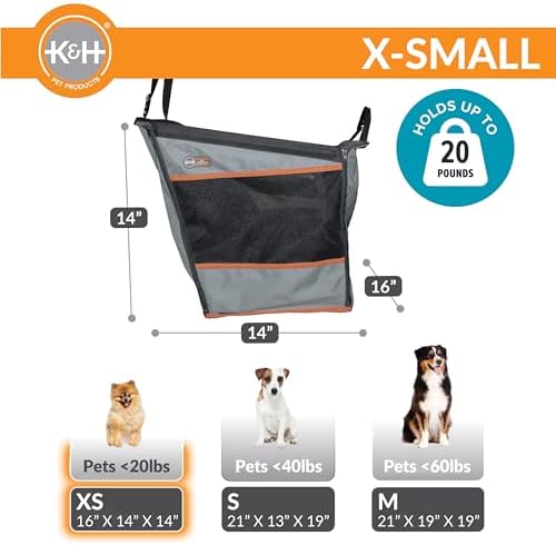 K&H Buckle N Go Dog Car Seat for Small Pets, 16 X 14 X 14in - Image 3