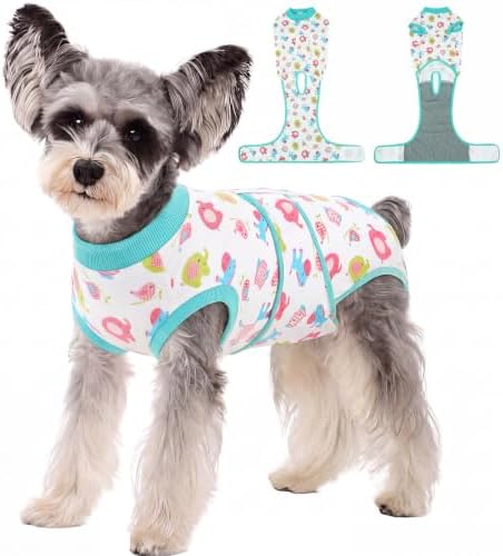 Kuoser Dog Recovery Suit, Female Male Spay Neuter Surgery Suit, Elephant, S by Kuoser