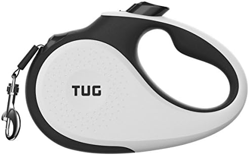 TUG Original Retractable Dog Leash, 16 ft (Medium, White) by TUG