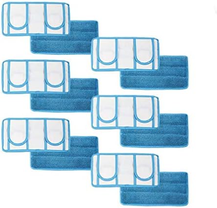 Microfiber Reusable Mop Pad | Durable Machine Washable Floor Cleaning Pads | Swiffer Compatible Dry Mop Pads (6 Pack) - Image 6