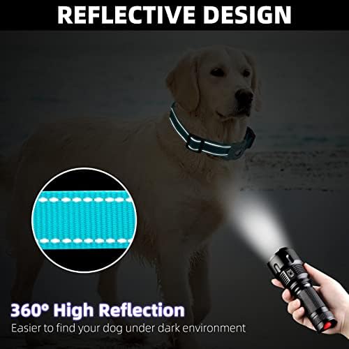 Reflective Dog Collar, Compatible with AirTag, Nylon Pet Cat Puppy Collar for Small, Medium, Large, and Extra Large Dogs - Image 3
