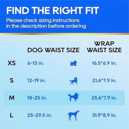 HONEY CARE All-Absorb A25 Male Dog Wrap, 50 Count, Medium, White - Image 3