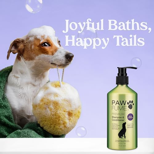 PAWFUME Dog Shedding Shampoo and Conditioner, Royal Lavender, 1-Pack - Image 2