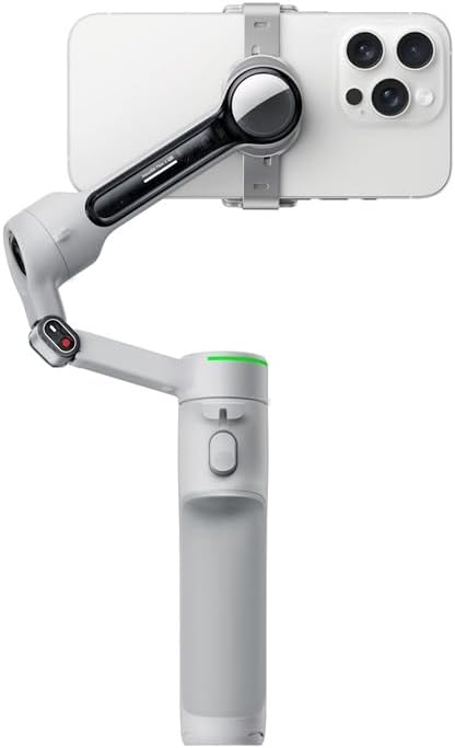 Insta360 Flow 2 PRO Gimbal Stabilizer for Smartphone, AI-Powered Tracking, 3-Axis Stabilization, Built-in Tripod, Portable & Foldable, Deep Track 4.0 Auto Tracking Phone Stabilizer Creator - White - Image 7