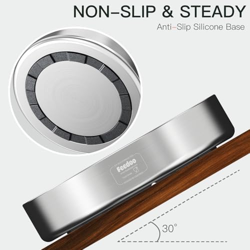Feedoo Slow Feeder Dog Bowl-2Cups for Medium Breeds, Double Wall Food-Grade Stainless Steel, Heavy Duty with Non-Slip Rubber Base, Puzzle Maze Bowl to Slow Down Eating - Image 6