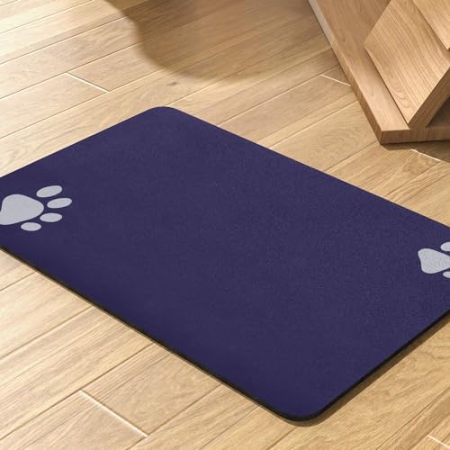 Pet Feeding Mat-Absorbent Dog Mat for Food and Water Bowl-No Stains Quick Dry Dog Water Dispenser Mat by PADOOR