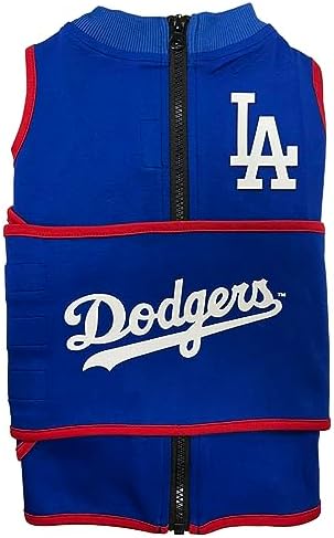 MLB Los Angeles Dodgers Dog Anxiety Shirt Calming Soothing Vest for Dogs Cats with Anxiety, Fears, Fireworks, Loud Noises, Dark, Lonely Keeps Dogs Calm & Feeling Safe, Relaxing Jacket X-Small - Image 2