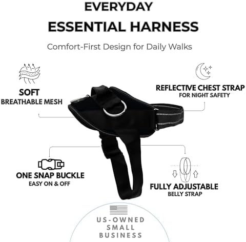 ShawnCo Essential Dog Harness, No-Pull Pet Vest (Midnight,XL) - Image 2