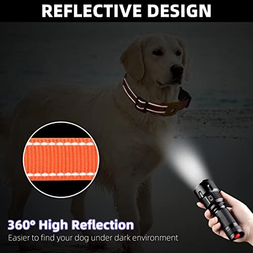 Reflective Dog Collar, Compatible with AirTag, Nylon Pet Cat Puppy Collar for Small, Medium, Large, and Extra Large Dogs - Image 4