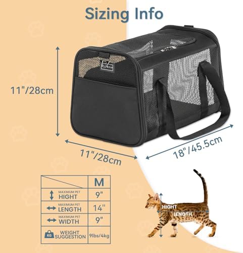 PETSFIT Soft-Sided Cat Carrier, Airline Approved - Image 2